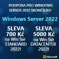 Sleva na Windows Server Standard a Datacenter