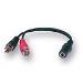 Belkin kabel audio 3,5mm jack M / 2xcinch M 10cm
