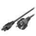 equip napájecí kabel pro notebooky, euro, černý 1,8m