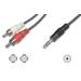 Digitus Audio kabel 3,5 mm Stereo M to 2 X Chinch M 2m