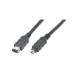 Digitus kabel FireWire 4pin - 6pin 3m, černý