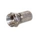 Digitus Sat F-Plug, for Cable 6.8mm Cut Version, Brass, w/o Rings 