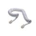 Digitus kabel RJ10 pro telefonní sluchátko, kroucený, bílý, délka 2 metry