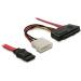 Delock kabel SAS 29-pin +napájení / 1x SATA 7-pin 50 cm