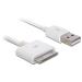Delock USB napájecí a datový kabel  iPhone 3G, bílý, 1,8m