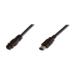 Digitus kabel FireWire 6pin - 9pin, 1,8m, černý