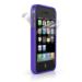 iLuv EDGE - silikonový rámeček s přední a zadní fólií pro iPhone 4 - fialová