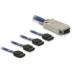 Delock kabel Infiniband / 4x SATA 1m
