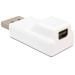 Delock adaptér Displayport samec > Displayport mini samice, bílá