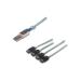 Digitus SAS připojovací kabel, mini SAS 26pin - 4x7pin eSATA, 1.00m, CU, AWG30, 2xshielded, M/M, UL
