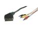 Digitus SCART připojovací kabel ,Scart 21pin - 3x RCA