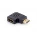 equip HDMI > HDMI Adapter 90° flat angled, M->F, černý