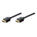 Digitus HDMI/A propojovací kabel, dvojité stínění, 1m, AWG28, černý, pozlacené kontakty