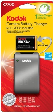 Kodak K7700 charger + Klic 7006 Battery
