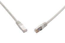 10G patch kabel CAT6A SFTP LSOH 0,5m šedý non-snag-proof C6A-315GY-0,5MB