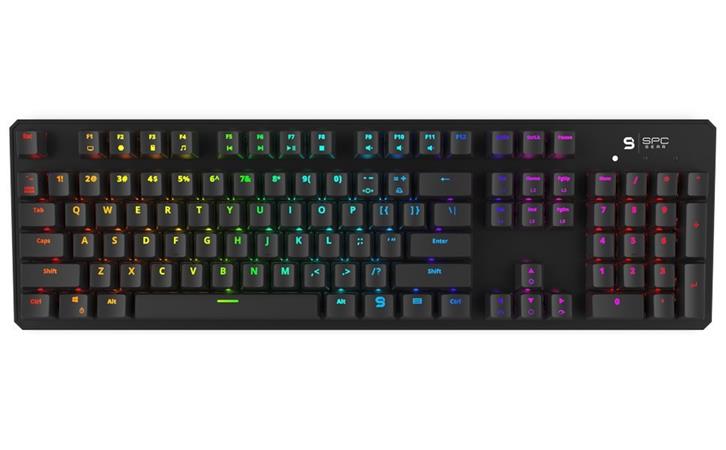 SPC Gear klávesnice GK540 Magna / mechanická / Kailh Blue / RGB podsvícení / US layout / USB