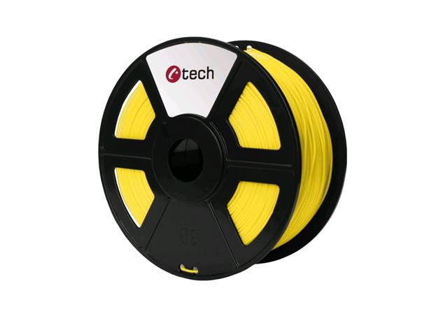 C-TECH tisková struna ( filament ) , HIPS, 1,75mm, 1kg, žlutá