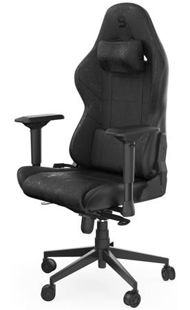 SPC Gear SR600 BK černá Herní židle, nosnost 120kg, imitace kůže, černá