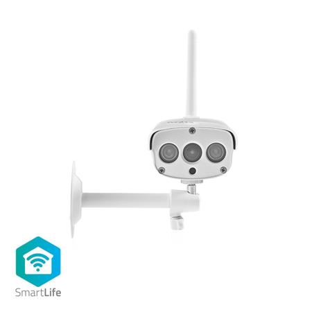 Nedis WIFICO030CWT - SmartLife Venkovní Kamera | Wi-Fi | Full HD 1080p | IP67 | Cloud / Micro SD | 12 VDC | Noční vidění | Android