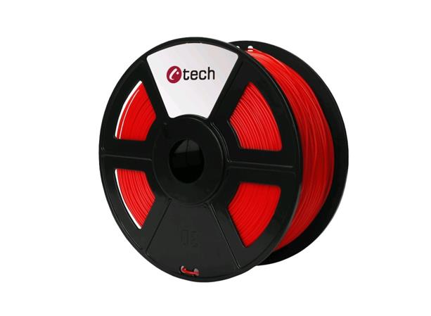 C-TECH tisková struna ( filament ) , ABS, 1,75mm, 1kg, červená