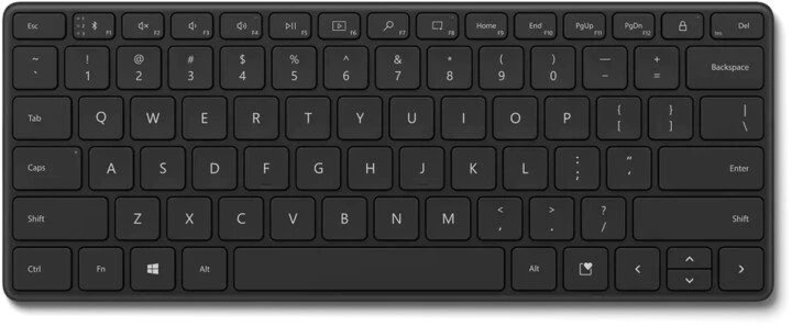 Microsoft Bluetooth Compact Keyboard CZ/SK Black