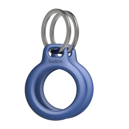 Belkin Bezpečné pouzdro na AirTag s kroužkem na klíče – modré – dual pack