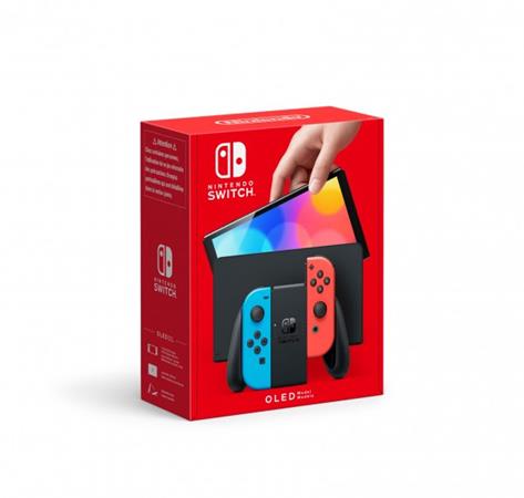 Nintendo Switch (OLED model) - Neon Blue & Neon
