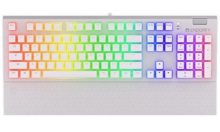 Endorfy herní klávesnice Omnis OWH Pudd.Kailh BR RGB /USB/ brown switch / drátová / mechanická / US layout / bílá RGB