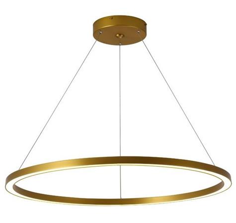 IMMAX NEO FINO SMART závěsné svítidlo 1 kruh, 80cm, 60W, zlaté, Zigbee 3.0, TUYA