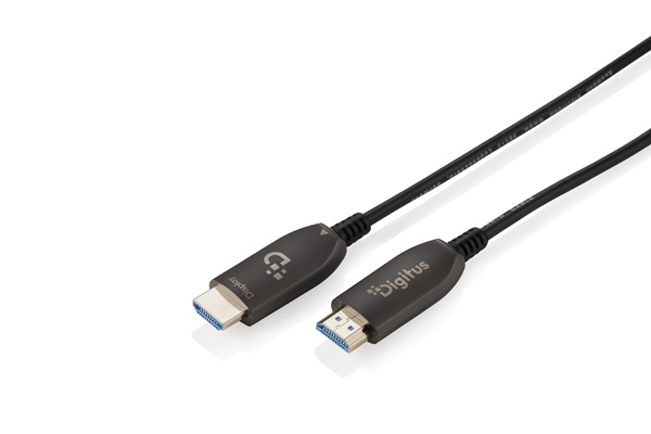 Digitus HDMI AOC hybridní optický kabel, UHD 8K, 70 m, černý